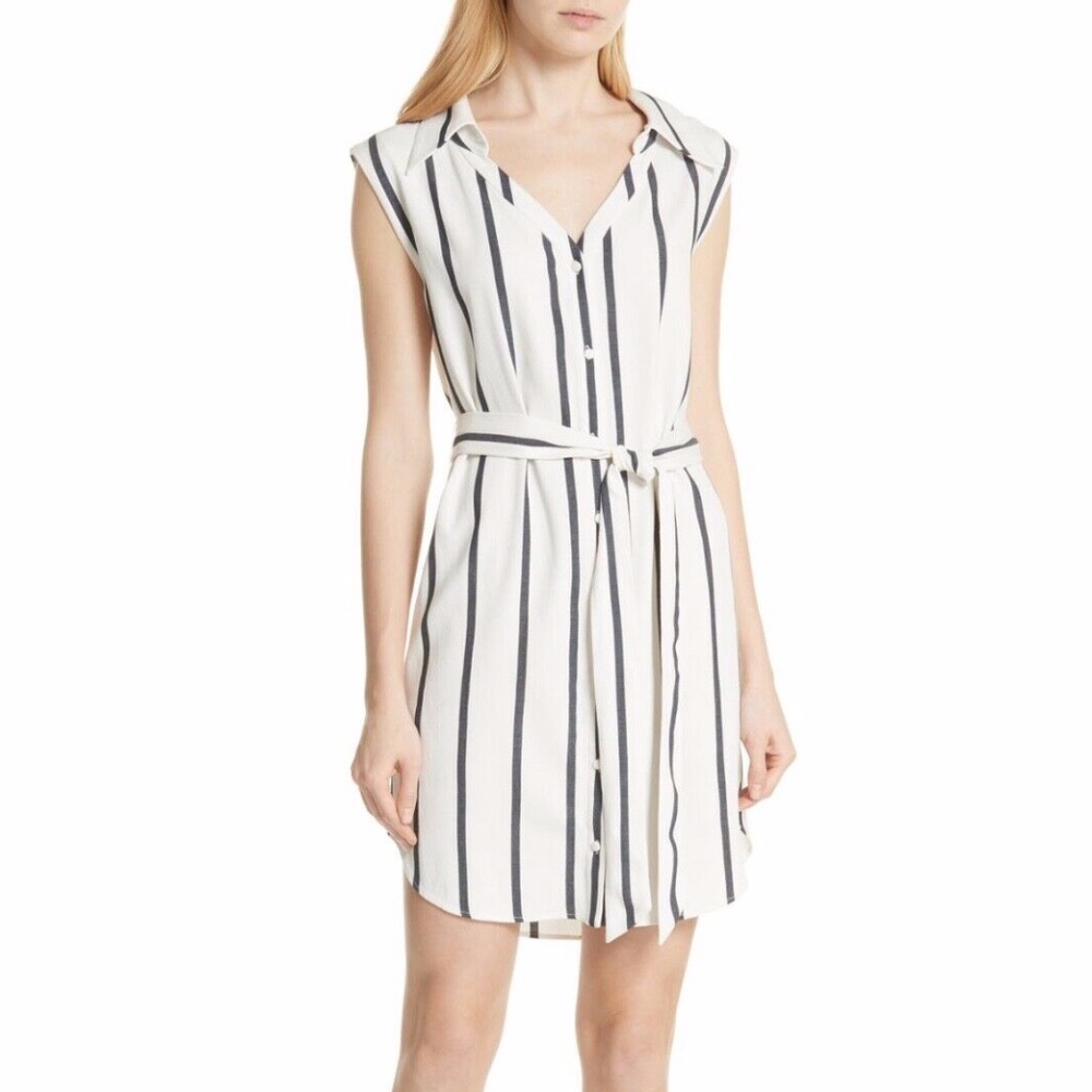 Alice + Olivia Payton Striped Shirtdress